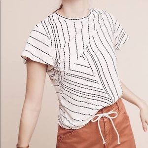 Anthropologie Dolan Left Coast Stitch Stripe Top